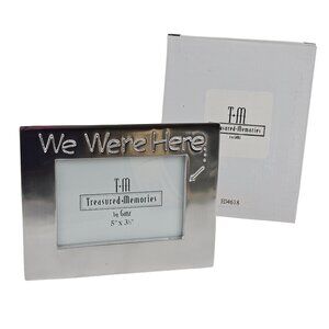 Ganz Picture Frame Treasured Memories We Were Here Metal Holds 5x3.5 Photo